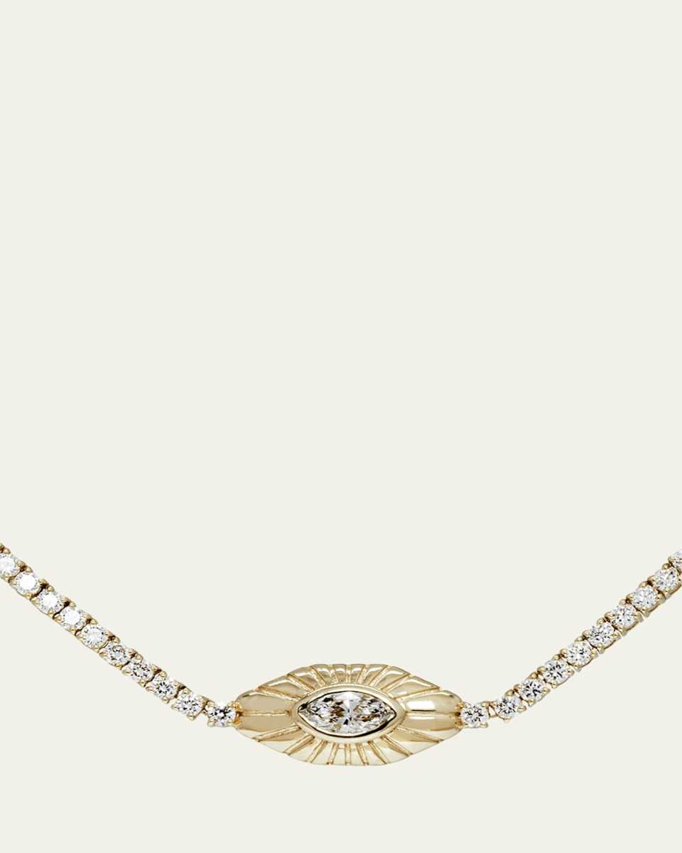 Protection Evil Eye Tennis Necklace